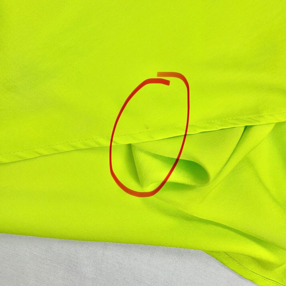 Farm Rio Womens Satin Circle Cut Out Viscose Midi Dress Size Large Lime - Picture 14 of 16